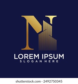 initial monogram logo for real estate with home shape creative design