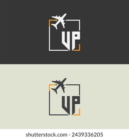 UP initial monogram logo with square style design.