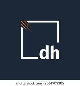 initial monogram logo with square style design.
