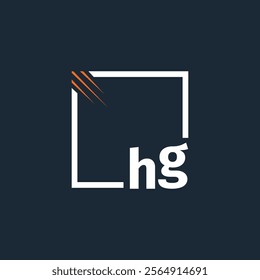 initial monogram logo with square style design.
