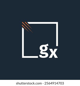 initial monogram logo with square style design.
