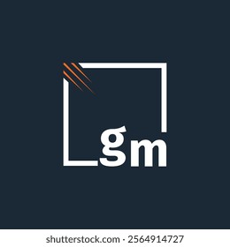 initial monogram logo with square style design.
