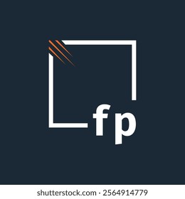 initial monogram logo with square style design.

