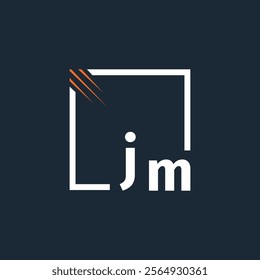 initial monogram logo with square style design.
