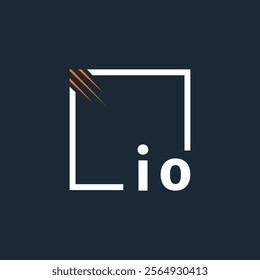 initial monogram logo with square style design.
