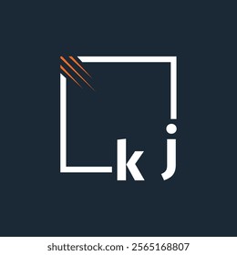 initial monogram logo with square style design.
