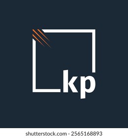 initial monogram logo with square style design.
