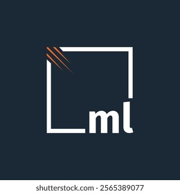 initial monogram logo with square style design.
