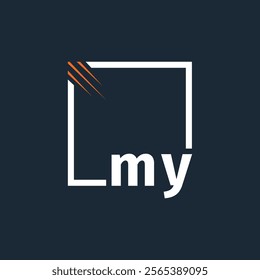 initial monogram logo with square style design.
