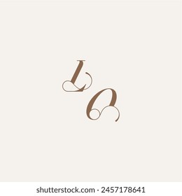 initial monogram logo wedding concept design ideas LO Luxury and Elegant letter