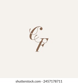 initial monogram logo wedding concept design ideas CF Luxury and Elegant letter