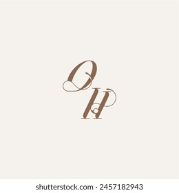 initial monogram logo wedding concept design ideas OH Luxury and Elegant letter