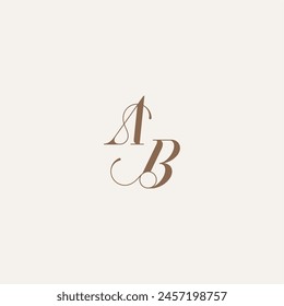 initial monogram logo wedding concept design ideas AB Luxury and Elegant letter