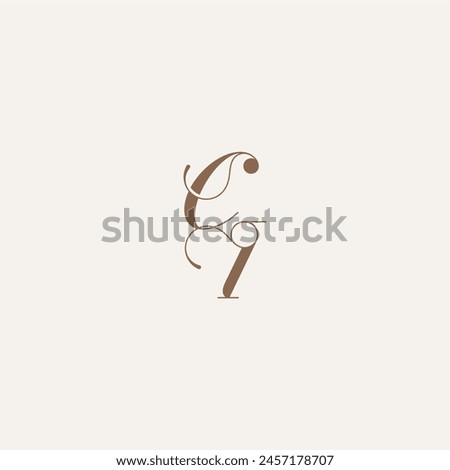 initial monogram logo wedding concept design ideas CI Luxury and Elegant letter