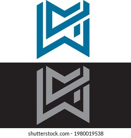 initial monogram minimalist letter logo for you company 