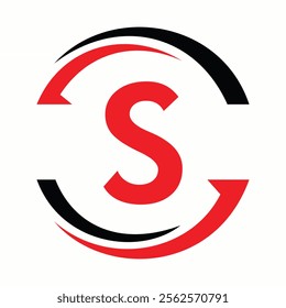 Initial Monogram S Logo Design. Business And Company Symbol Vector Template