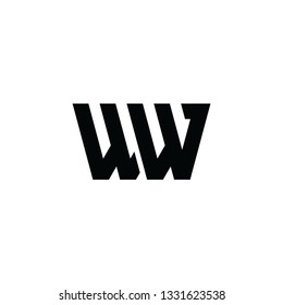 Initial / Monogram UW WW Logo Design Inspiration