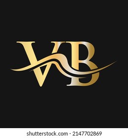 Initial Monogram VB Logotype Vector Template. Modern Letter VB Logo Design Sign