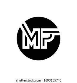 Initial MP letter Logo Design vector Template. Abstract Letter MP logo Design
