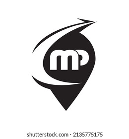 Initial MP letter Logo Design vector Template. Abstract Letter MP logo Design