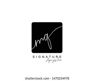 Initial MQ beauty monogram and elegant logo design, handwriting logo of initial signature, wedding, fashion, floral and botanical with creative template.