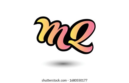 Initial MQ letter Logo Design vector Template. Abstract Letter MQ logo Design
