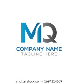 Initial MQ letter Logo Design vector Template. Abstract Letter MQ logo Design