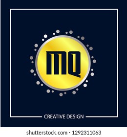 Initial MQ Letter Logo Template Design