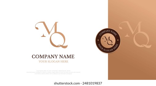 Initial MQ Logo Design Vector 