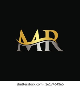 Initial MR letter Logo Design vector Template. Abstract Letter MR logo Design