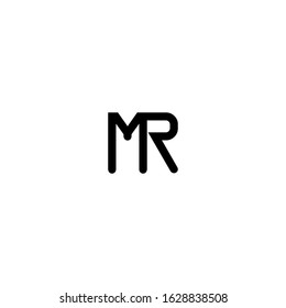 initial MR Letter Logo Design vector. Illustration of MR Letter Logo design 