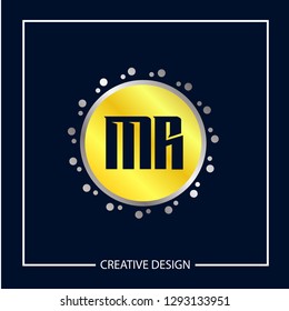 Initial MR Letter Logo Template Design