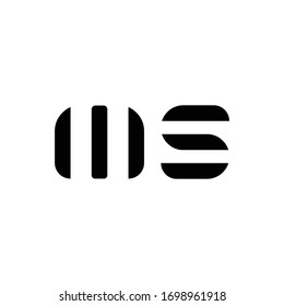 Initial MS letter Logo Design vector Template. Abstract Letter MS logo Design