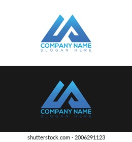 Initial MS letter logo design vector sm logo