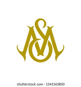 Initial MS logo design vector template