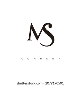 Initial Ms Logo Design Vector Stock Vector (Royalty Free) 2079190591 ...