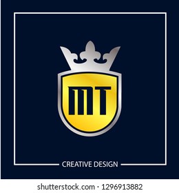 Initial MT Letter Logo Template Design