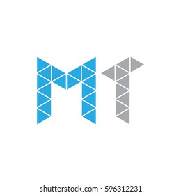 initial MT logo design