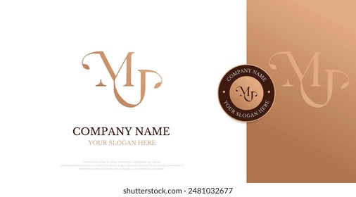 Initial MU Logo Design Vector 