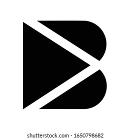 The initial music or photography logo B