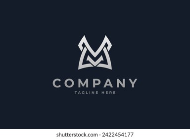 Initial MV or VM Monogram Logo. modern letter M and V design logo inspiration. vector illustration