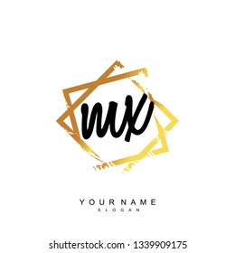 Initial MX handwriting logo