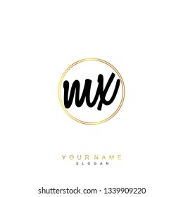 Initial MX handwriting logo