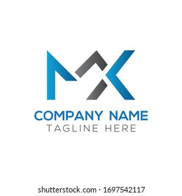 Initial MX letter Logo Design vector Template. Abstract Letter MX logo Design