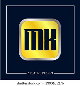 Initial MX Letter Logo Template Design
