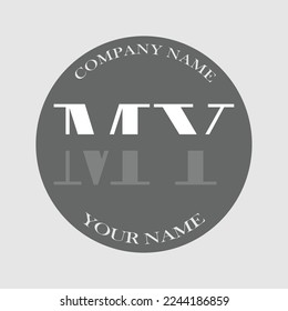 Initial MY letter logo typography elegant modern illustration monogram creative