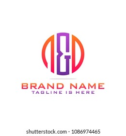 Initial N & D abstract logo template vector