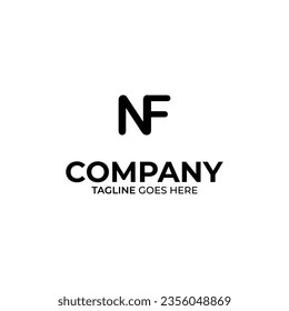 Diseño inicial de logotipo con letras N y F