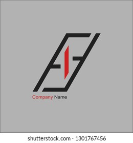 Initial A N G minimalist modern edgy logo design