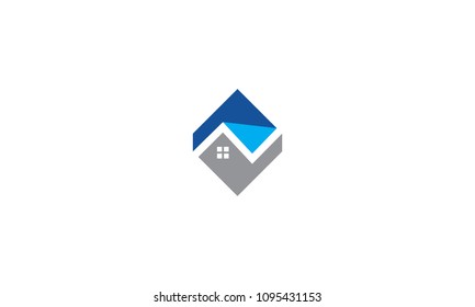 initial N and home logo vector